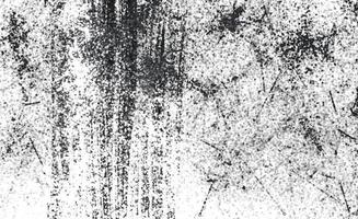 Grunge black and white pattern. Monochrome particles abstract texture. Background of cracks, scuffs, chips, stains, ink spots, lines. Dark design background surface. photo