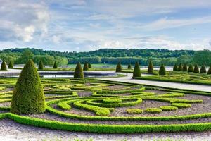 Gardens of the famous Palace of Versailles in France. photo