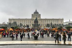 maria-theresien-platz y museo kunsthistorisches en viena, austria, 2022 foto