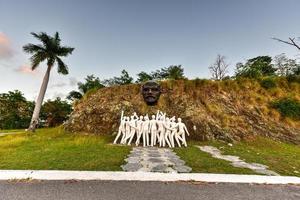 Colina Lenin - in Regla, Havana. Surrounding the bronze sculpture are twelve white human figures, symbolizing solidarity with the October Revolution in Russia, 2022 photo