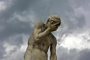 Statue in Tuileries Garden in Paris, France. It is one of the oldest and most popular places in the center of Paris in the 1st district, on the right bank of Seine. photo