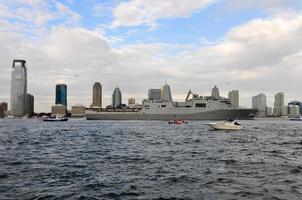 uss new york es un muelle de transporte anfibio de la marina de los estados unidos, nueva york, estados unidos, 2022 foto