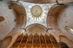 Ananuri , Georgia - July 12, 2018 -  Interior of church on Ananuri Castle, a castle complex on the Aragvi River in Georgia photo