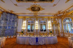 Tsarskoye Selo, St. Petersburg, Russia - July 2, 2018 -  Interior of the Catherine Palace in Pushkin, St. Petersburg, Russia, 2022 photo