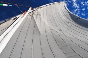 Egyptian Sailboat along the Nile River photo