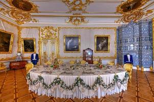 Tsarskoye Selo, St. Petersburg, Russia - July 2, 2018 -  Interior of the Catherine Palace in Pushkin, St. Petersburg, Russia, 2022 photo