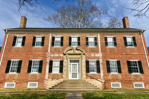 Chatham Manor, a Georgian-style home completed in 1771 on the Rappahannock River in Stafford County, Virginia, opposite Fredericksburg. photo