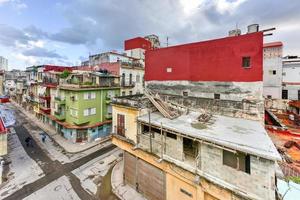 vista aérea de la habana vieja, cuba. foto