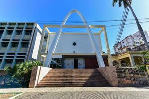 Temple Beth Shalom, built in 1952, is a synagogue located in the Vedado neighborhood of downtown Havana, Cuba, 2022 photo