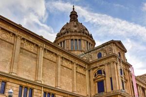 Placa de Espanya, the National Museum in Barcelona, Spain. photo