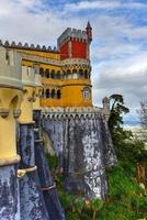 Palacio da Pena in Sintra, Lisboa, Portugal, Europe. It is a Romanticist castle in Sao Pedro de Penaferrim, in the municipality of Sintra, Portugal. photo