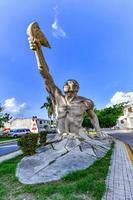 Campeche, Mexico - May 25, 2021 -  Monument of Resurgence in Campeche, Mexico. Located along the Campeche-Lerma highway. photo