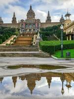 Placa de Espanya, the National Museum in Barcelona, Spain. photo