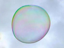 Floating Bubble in the air photo