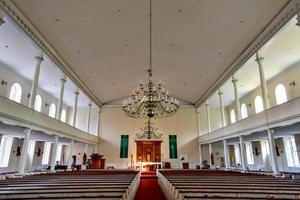 St. Stephen's Church, formerly the New North Church, is a Roman Catholic church located at 401 Hanover Street in the North End of Boston, Massachusetts, 2022 photo