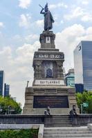Monument to Cuitlahuac along Paseo de la Reforma. Cuitlahuac was the leader of the Aztec city of Tenochtitlan during the Spanish Conquest. photo