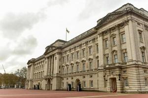 Buckingham Palace in London, United Kingdom on a cloudy winter's day, 2022 photo