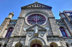 Facade of Church of St. Anthony of Padua is a Catholic parish church in the Roman Catholic Archdiocese of New York, Greenwich Village. photo