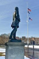 monumento al general josiah porter detrás de van cortlandt house, broadway en 245th street en bronx, nueva york, 2022 foto