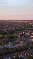 high angle footage of British Railway Train on Tracks, video