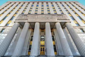 Bronx County Courthouse, also known as the Mario Merola Building, is a historic courthouse building located in the Concourse and Melrose neighborhoods of the Bronx in New York City, 2022 photo