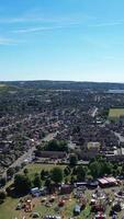 Aerial View of City in Vertical and portrait Style video