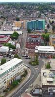 Aerial View of City in Vertical and portrait Style video