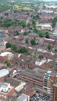 vista aérea de la ciudad en estilo vertical y vertical video