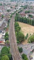 Aerial View of City in Vertical and portrait Style video