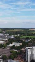 Aerial View of City in Vertical and portrait Style video