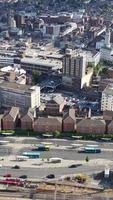 Aerial View of City in Vertical and portrait Style video