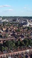 Aerial View of City in Vertical and portrait Style video