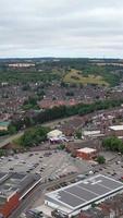 Aerial View of City in Vertical and portrait Style video