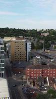 vista aérea da cidade em estilo vertical e retrato video