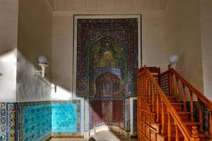 Inner courtyard of the Kalyan Mosque, part of the Po-i-Kalyan Complex in Bukhara, Uzbekistan, 2022 photo