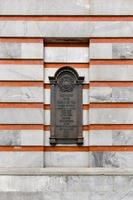 el exterior del histórico palacio de justicia del condado holandés en el centro de poughkeepsie, nueva york. foto