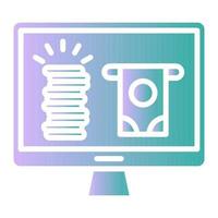 earn online icon, suitable for a wide range of digital creative projects. Happy creating. vector