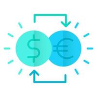 currency exchange icon, suitable for a wide range of digital creative projects. Happy creating. vector