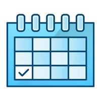 schedule icon, suitable for a wide range of digital creative projects. Happy creating. vector