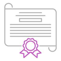 icono de certificado, adecuado para una amplia gama de proyectos creativos digitales. feliz creando. vector