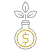 Growth funds icon, suitable for a wide range of digital creative projects. Happy creating. vector