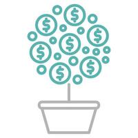 Money growth icon, suitable for a wide range of digital creative projects. Happy creating. vector