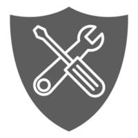 icono de herramientas de seguridad, adecuado para una amplia gama de proyectos creativos digitales. feliz creando. vector