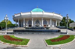 Amir Timur Museum located in Tashkent, the capital of Uzbekistan. It opened in 1996, and is dedicated to the Mongol warlord Amir Timur, 2022 photo