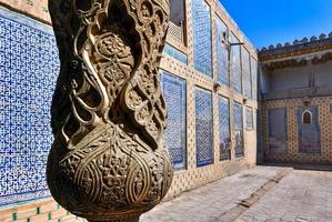 Khan Palace Tash-Khauli or stone palce, a harem for wives and concubines in Khiva, Uzbekistan, 2022 photo