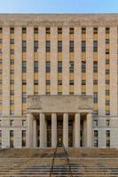 Bronx County Courthouse, also known as the Mario Merola Building, is a historic courthouse building located in the Concourse and Melrose neighborhoods of the Bronx in New York City, 2022 photo