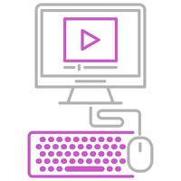 ícono de educación en línea, adecuado para una amplia gama de proyectos creativos digitales. feliz creando. vector