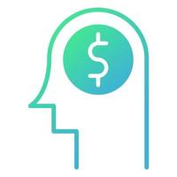 money thinking icon, suitable for a wide range of digital creative projects. Happy creating. vector