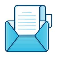 icono de correo electrónico, adecuado para una amplia gama de proyectos creativos digitales. feliz creando. vector