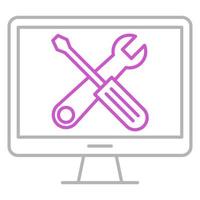 technical support icon, suitable for a wide range of digital creative projects. Happy creating. vector